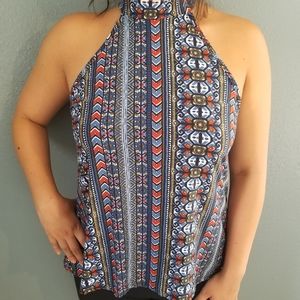 [3 for $12] Threads Studio tribal print halter top